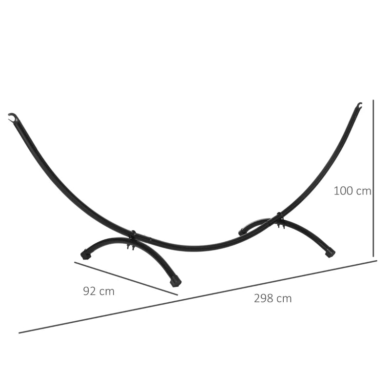 Outdoor 3m Universal Metal Hammock Stand Replacement Frame for Garden & Camping