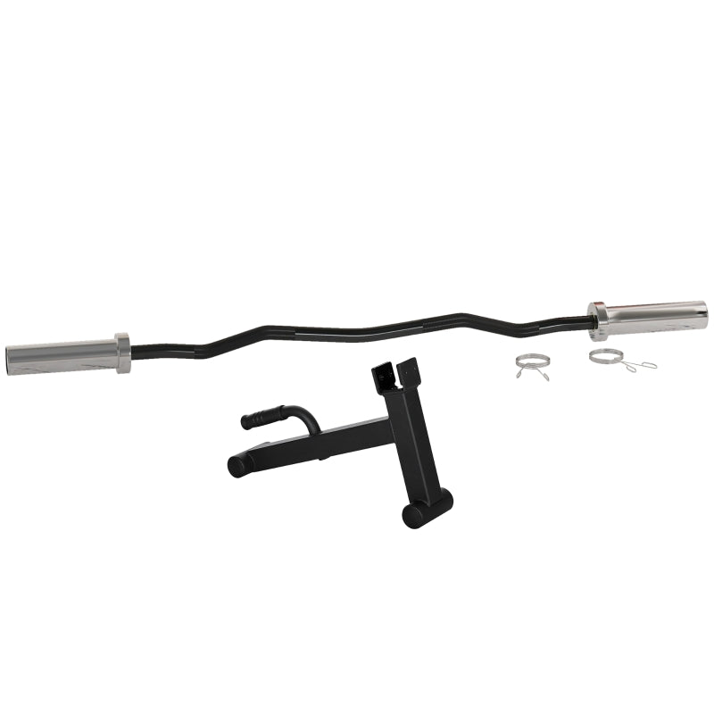120cm Barbell Bar with Curl Bar – Fits 5cm Weight Plates