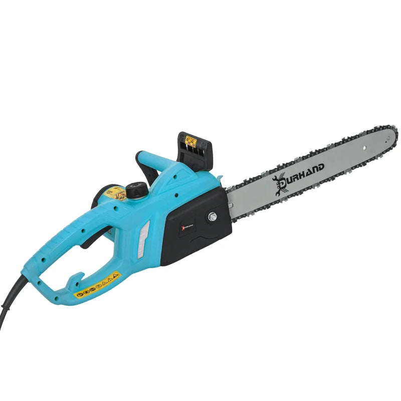 Powerful 2000W Electric Chainsaw 16" Aluminum Blade Corded for Tree Pruning & Woodcutting