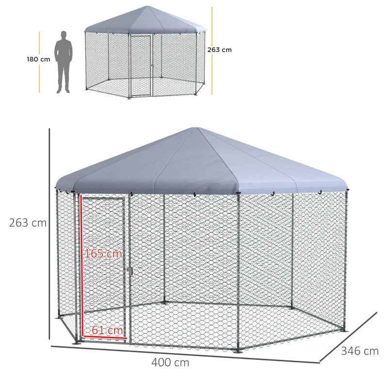 Chicken Coop & Outdoor Run – Fits 10-15 Chickens, Ducks, and Rabbits