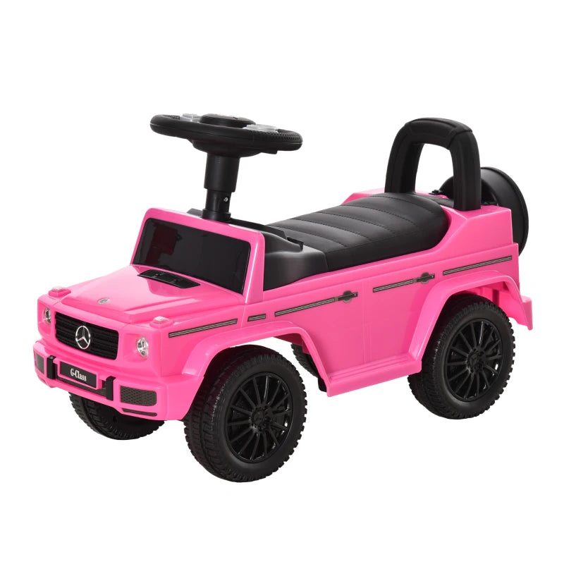 Toddler 3-in-1 Foot to Floor Ride-On Car – Push Handle, G350 Inspired, Pink, 12-36 Months