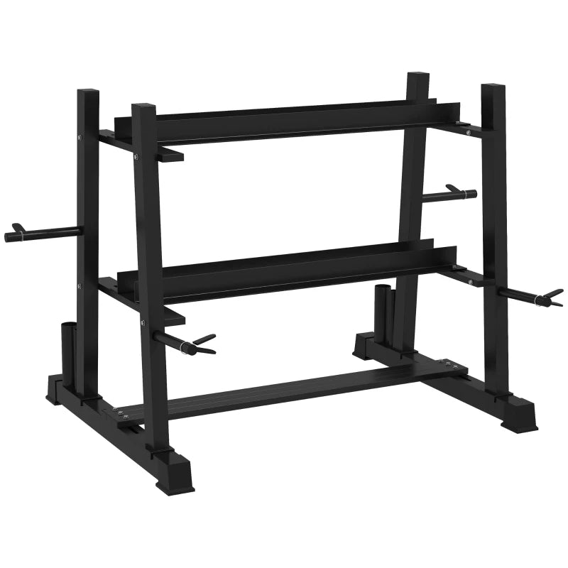 3-Tier Rack for Dumbbells, Kettlebells & Weight Plates