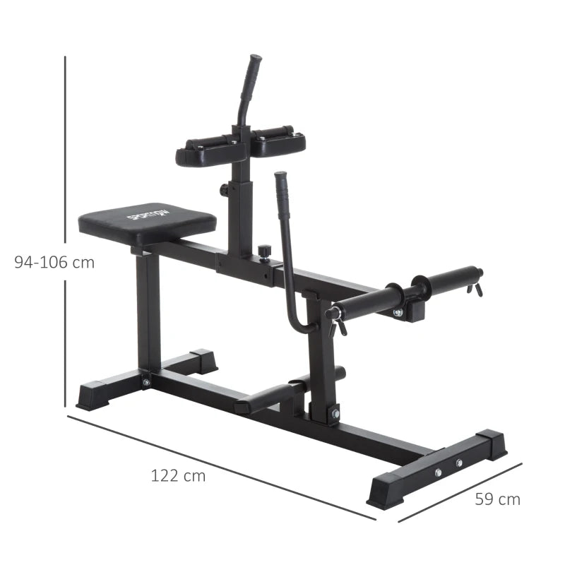 Home Gym Leg Extension & Curl Machine – Adjustable & Plate Loaded