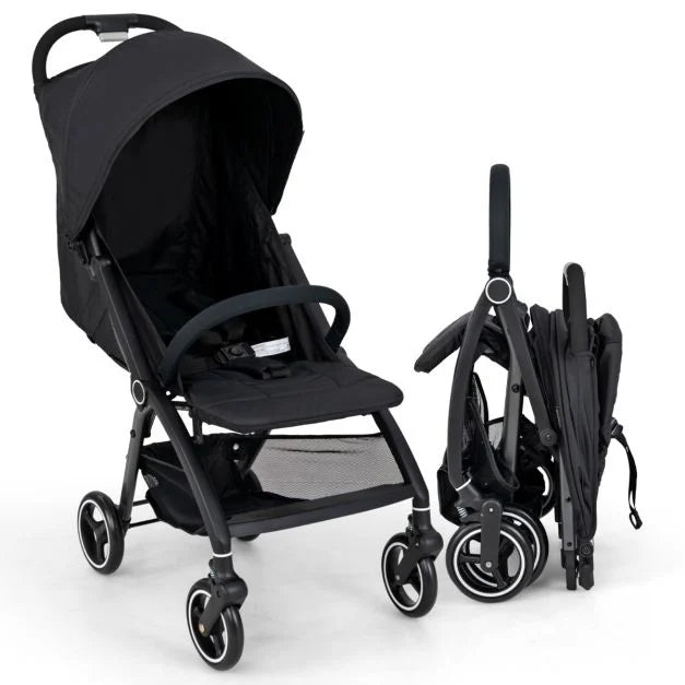 Lightweight Foldable Baby Stroller with Adjustable Backrest & Canopy