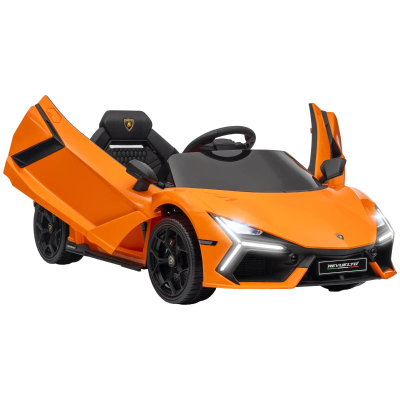 Licensed 12V Lamborghini Revuelto Ride-On Car for Kids with Remote & Butterfly Doors