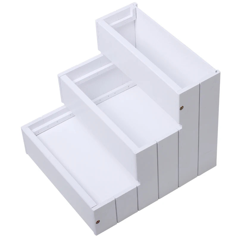 Wooden Pet Steps for Dogs & Cats – 3 Step with Storage
