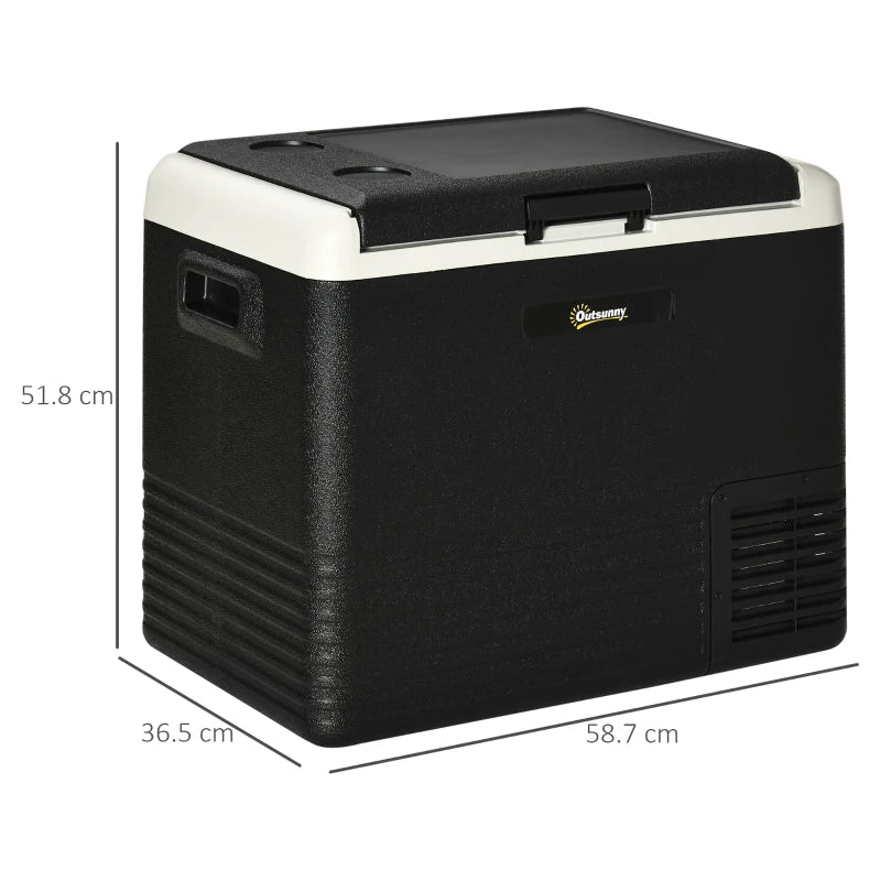 50L Electric Car Fridge Freezer – 12/24V DC & 110–240V AC