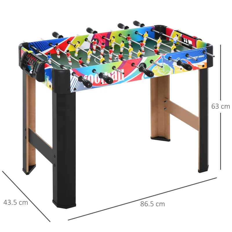 Kids Indoor Foosball Table – 2.8FT Football Game for Fun Play
