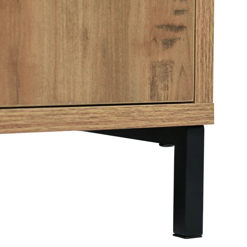 Dark Oak Sideboard Cabinet – 2 Doors, 3 Drawers & Adjustable Shelf, 120cm