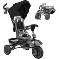Multi-Use Foldable Kids Trike with Parent Handle & Sun Canopy – Age 1-5 – Black