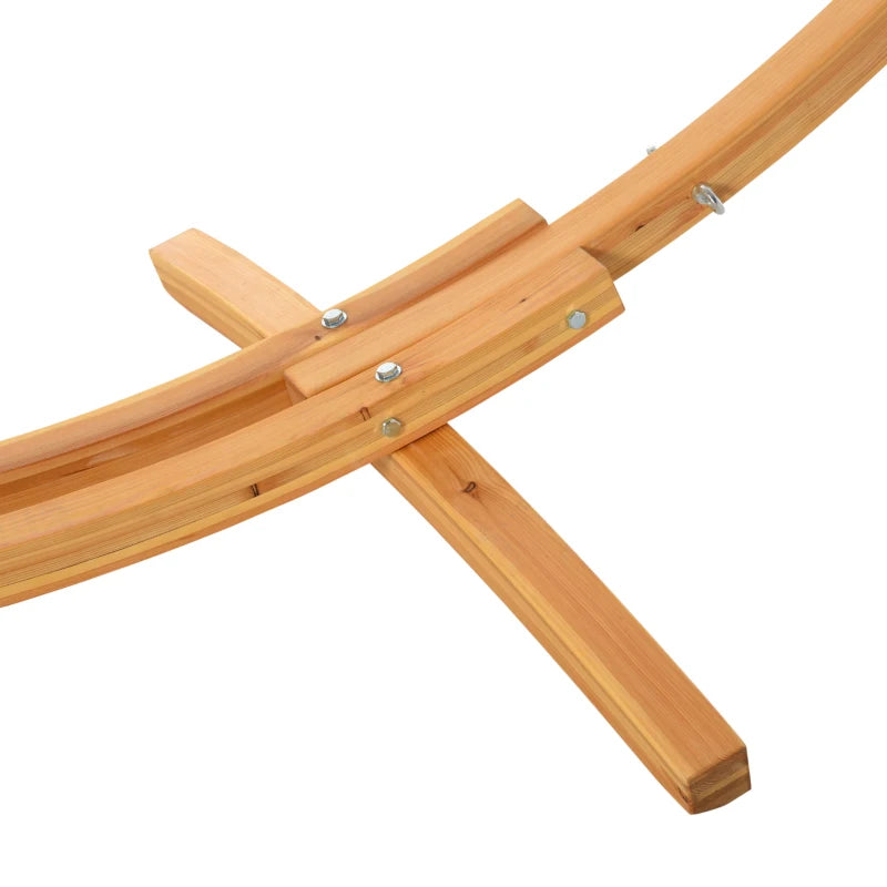 Outdoor 3.25m Wooden Hammock Stand with Universal Fit for Multiple Hammocks
