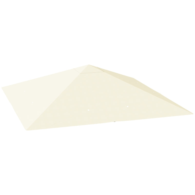 Cream Replacement Gazebo Canopy for Model 01-0867, Durable Outdoor Cover, 3 x 3m