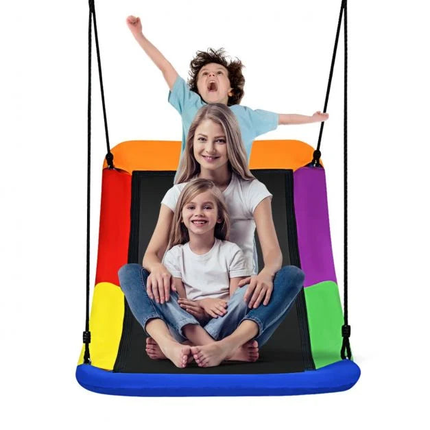 Kids’ Large Nest Swing with Adjustable Ropes for Outdoor Play