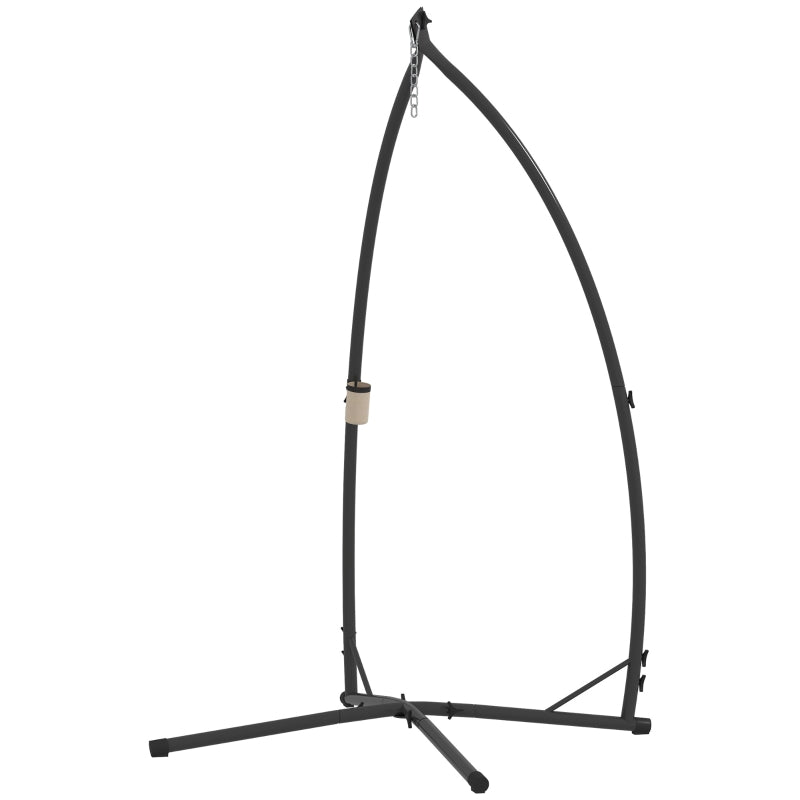 Durable Steel Hammock Chair Stand with X-Shape Base Supports 150kg, Indoor & Outdoor