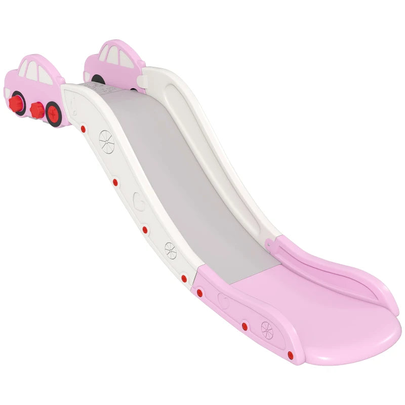 Pink Kids Slide with Extended Length for Bed & Sofa, Easy to Assemble and Store
