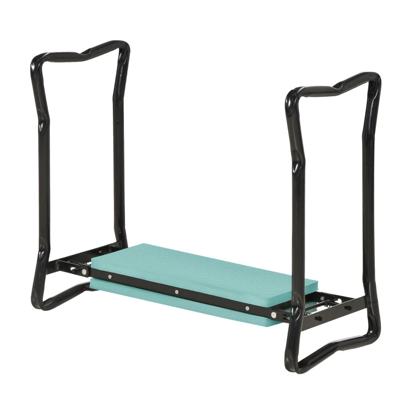 Foldable Garden Kneeler and Seat – Comfortable Knee Support Bench, Green