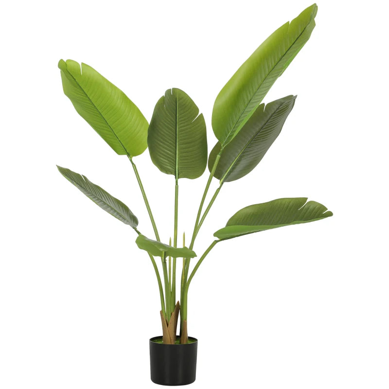 109cm Artificial Banana Leaf Tree – Indoor Green Plant Decor