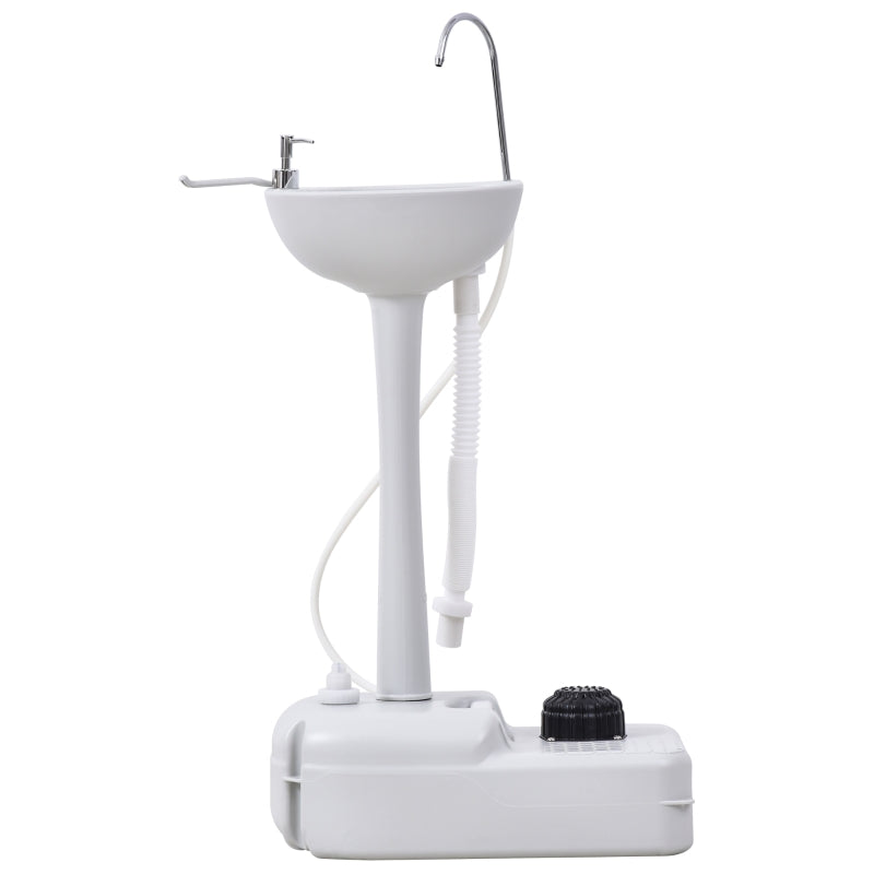Outdoor Hand Wash Station – 17L Sink with Soap & Towel Holder