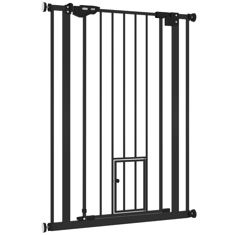 Extra Tall Pet Gate with Cat Flap – Auto Close