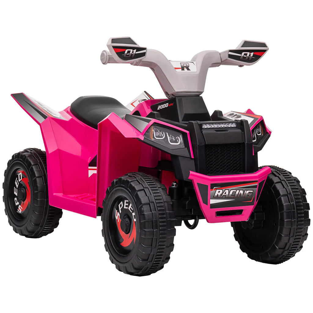 HOMCOM 6V Electric Quad Bike Ride-On for Kids Ages 18–36 Months Toddler Toy
