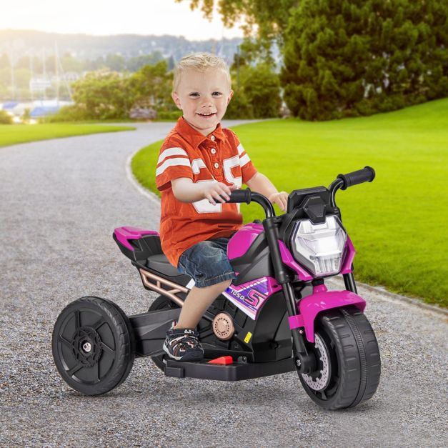 Kids 6V Ride-On Bike | 2/3-Wheel Conversion & Removable Training Wheels