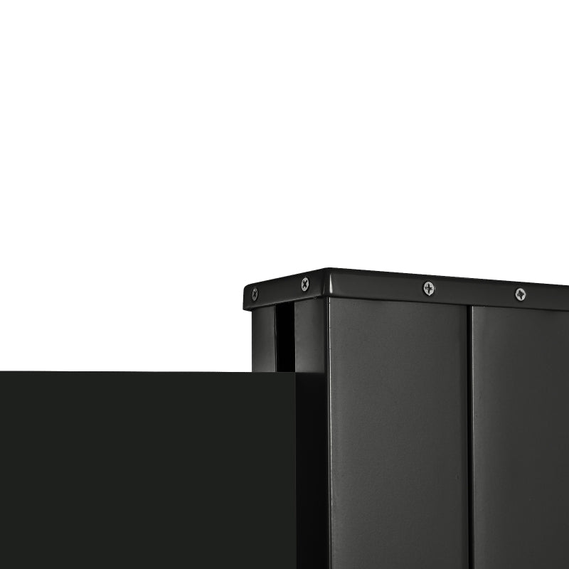 Patio Side Awning Screen 3x2m – Retractable Outdoor Privacy Divider, Black