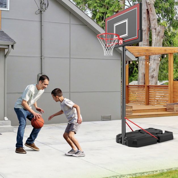 Portable Basketball Hoop 230–305cm with 44" Shatterproof Backboard