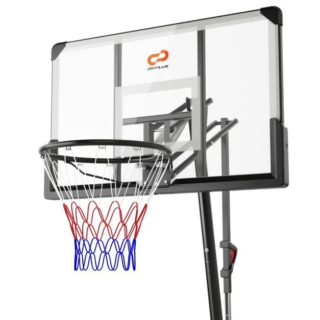 Adjustable Portable Basketball Hoop 1.05–3.05m with Shatterproof Board