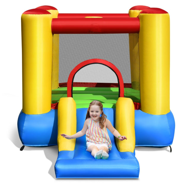 Indoor/Outdoor Kids Trampoline with Safety Handlebar