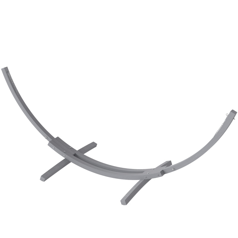 Grey 3.25m Wooden Hammock Stand – Universal Fit for Picnic, Garden & Camp