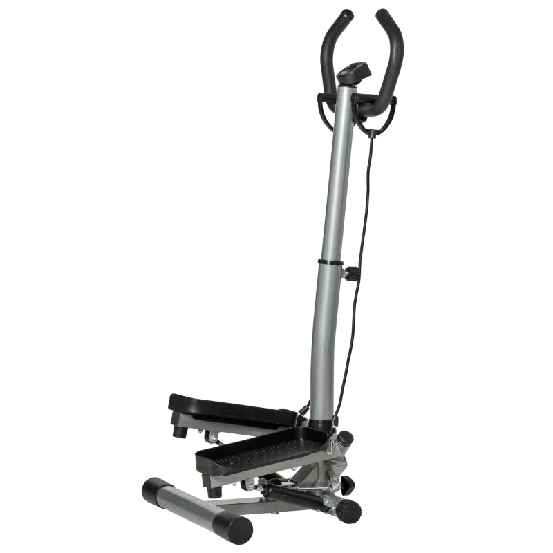 Home Gym Twist Stepper with Adjustable Handlebars & LCD