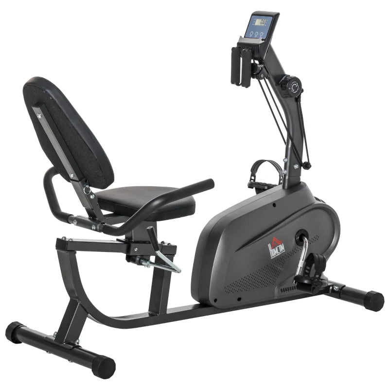 Stationary Bike with LCD Monitor – Recumbent Cardio Workout