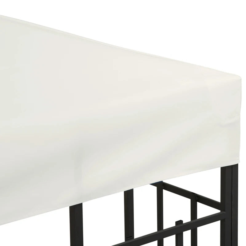 Gazebo Canopy Replacement Roof – UV-Resistant Outdoor Cover in Cream White 3x3M