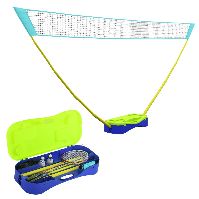 Badminton Net Set with Volleyball Net, Rackets, and Shuttlecocks