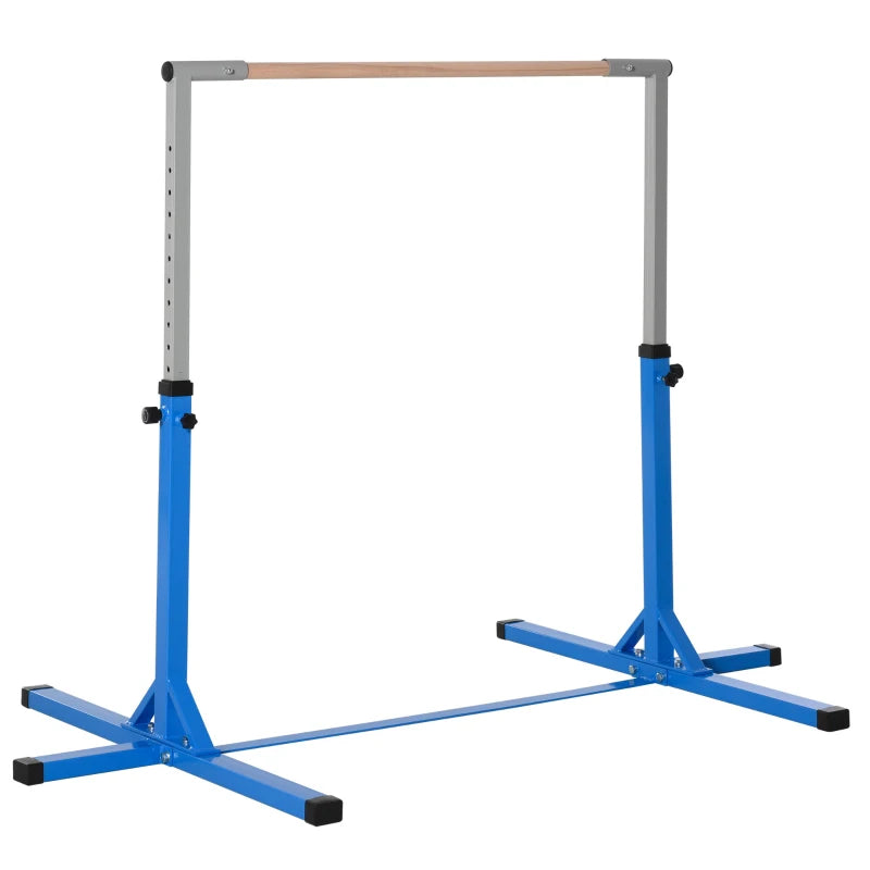 Blue Adjustable Horizontal Bar for Kids – Gymnastics & Fitness High Bar