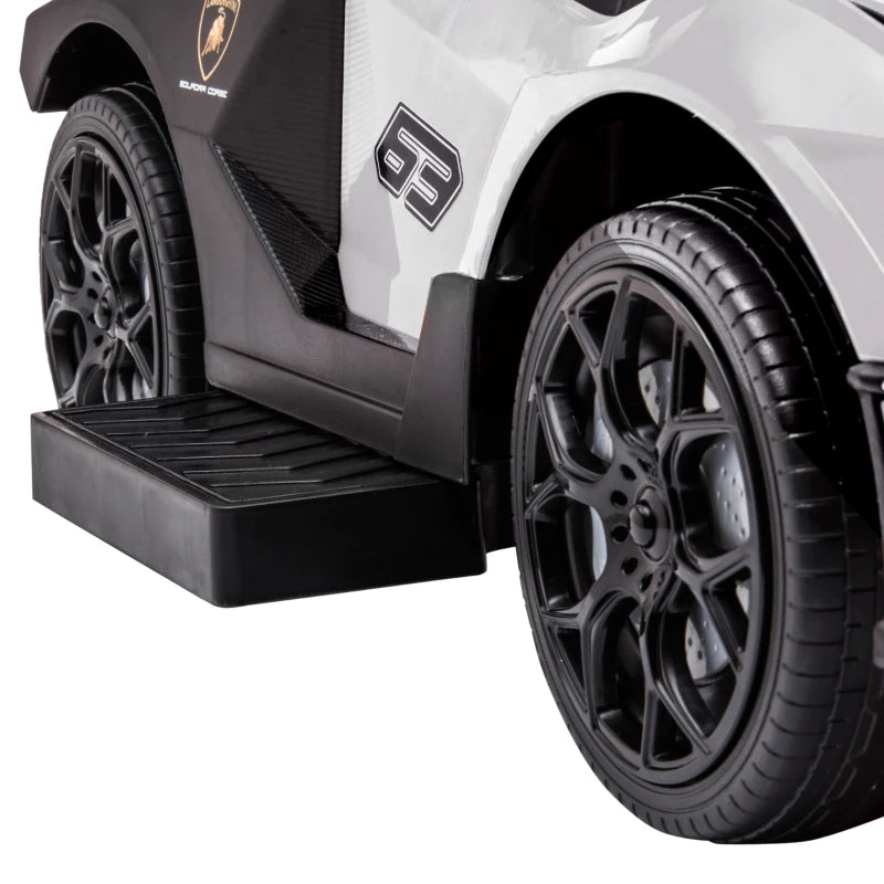 White Toddler Ride On Push Car – 2-in-1 Foot-to-Floor Slider with Handle, Ages 1-3