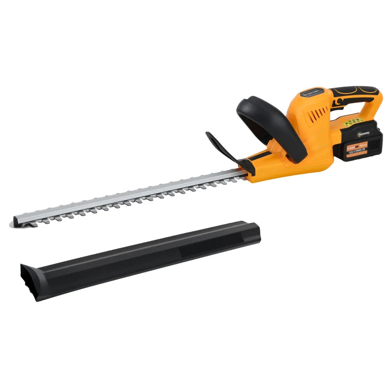 Cordless Electric Hedge Trimmer with Brushless Motor, Dual Action Blade & 2 Batteries, 20"
