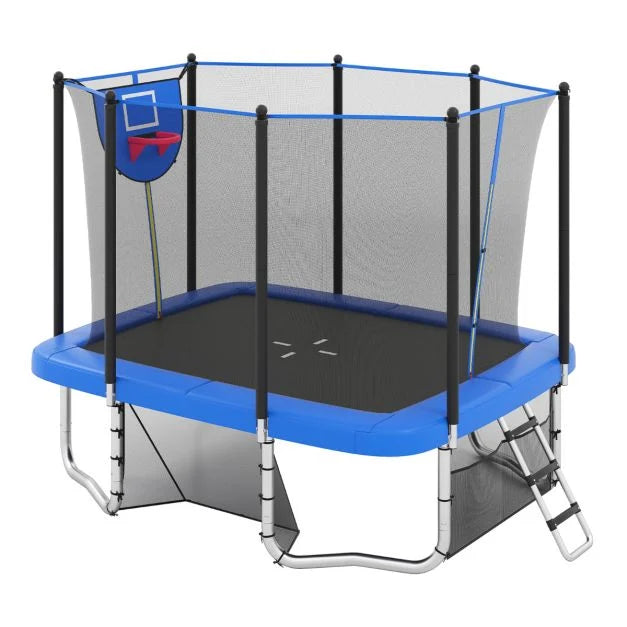 317×255 cm Rectangle Backyard Trampoline – Outdoor Use