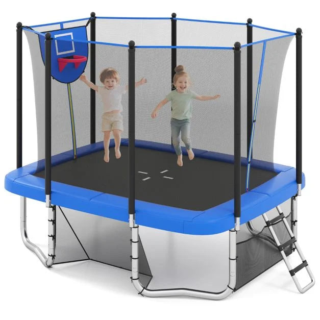 317×255 cm Rectangle Backyard Trampoline – Outdoor Use