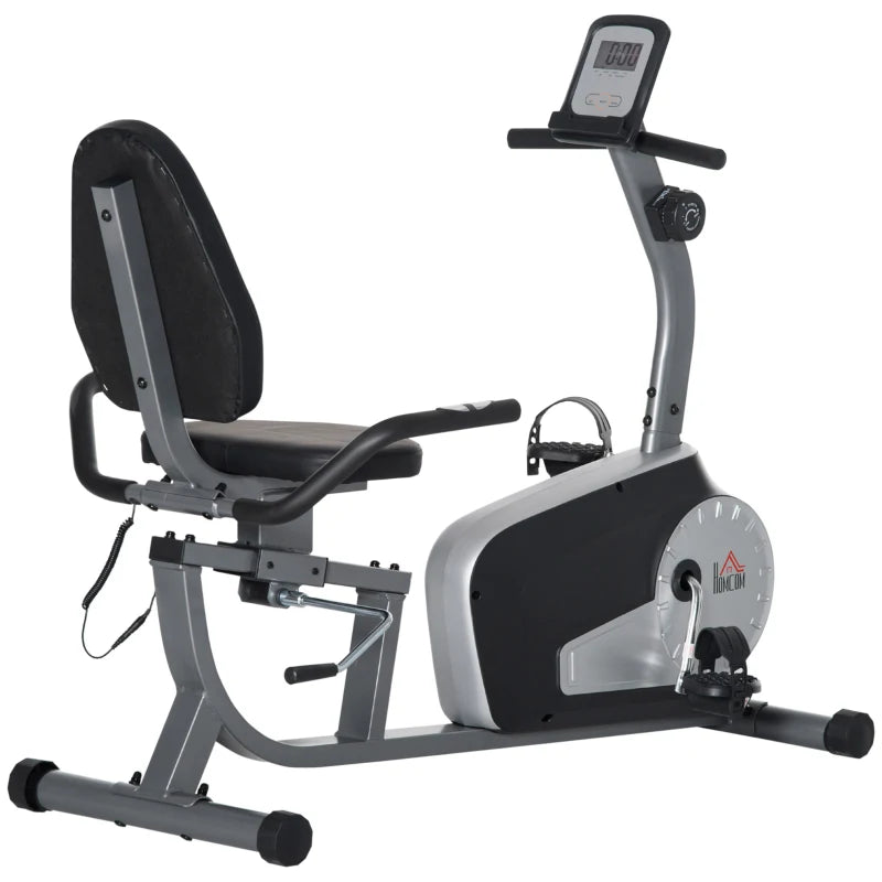 Home Gym Exercise Bike – Stationary, Adjustable, LCD Screen, Quiet Ride