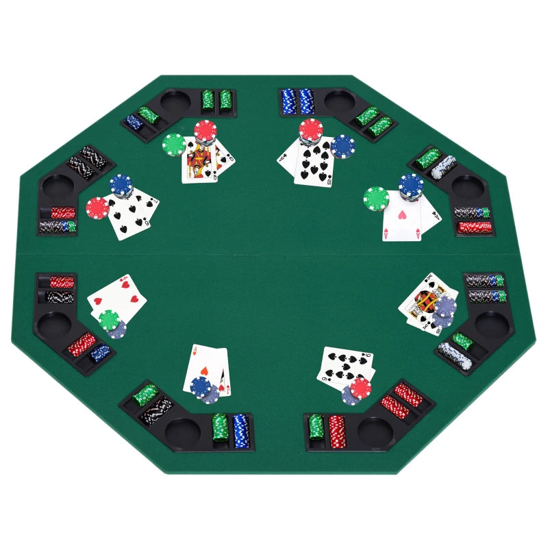 Foldable Poker Table Top – 8 Player Blackjack Table