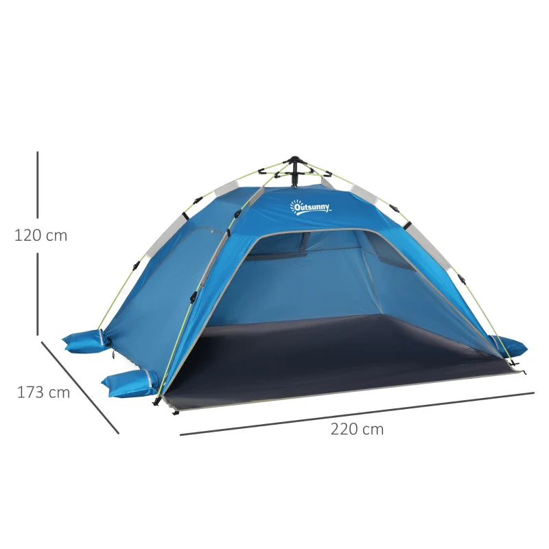 Pop-up Beach Tent for 1-2 Persons – Sky Blue