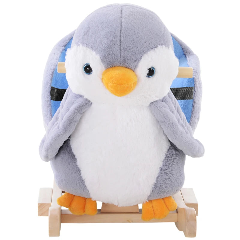 Soft Penguin Rocking Toy with Music Buttons and 32 Songs for Kids 18 Months+