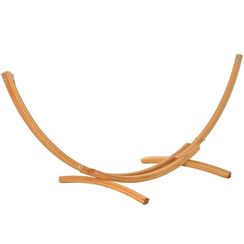 Outdoor 3.25m Wooden Hammock Stand with Universal Fit for Multiple Hammocks