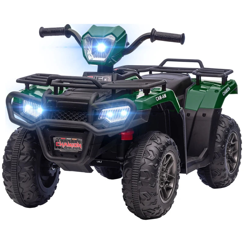 Ride-On 12V Kids Quad Bike ATV with Music, LED Lights, Forward & Reverse – Ages 3-5