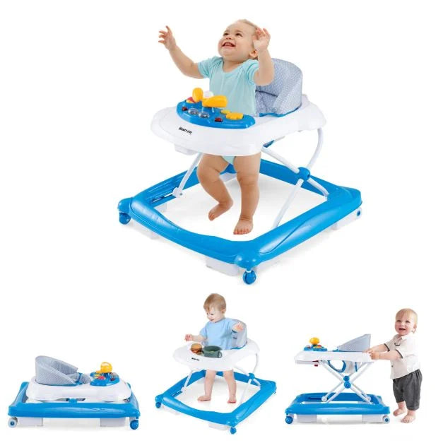 Toddler Push Walker with Activity Center and 3 Adjustable Heights