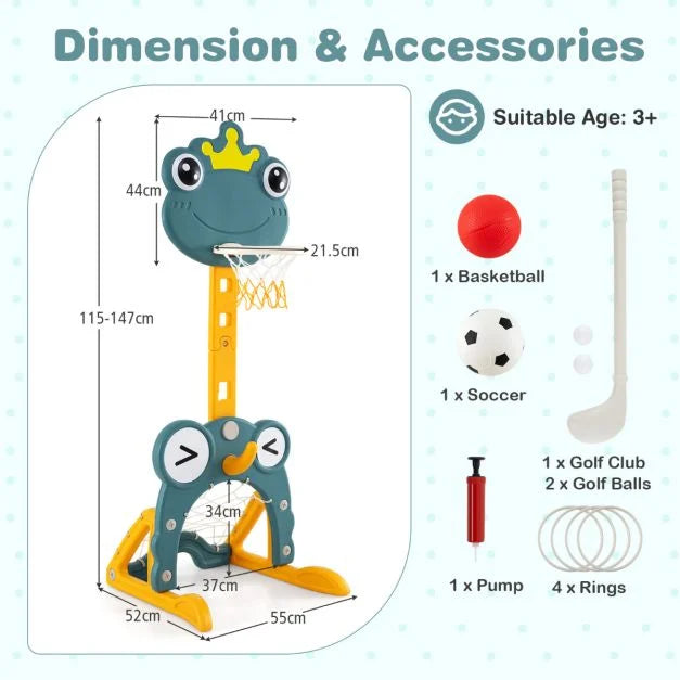 Kids Basketball Hoop with Fillable Base – Perfect for 3+ Years
