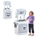 Double-Sided Pretend Kitchen Set with Stove and Sink for Kids