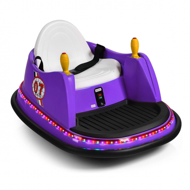 Kids Ride-On Bumper Car with Colorful Flashing Lights & Music