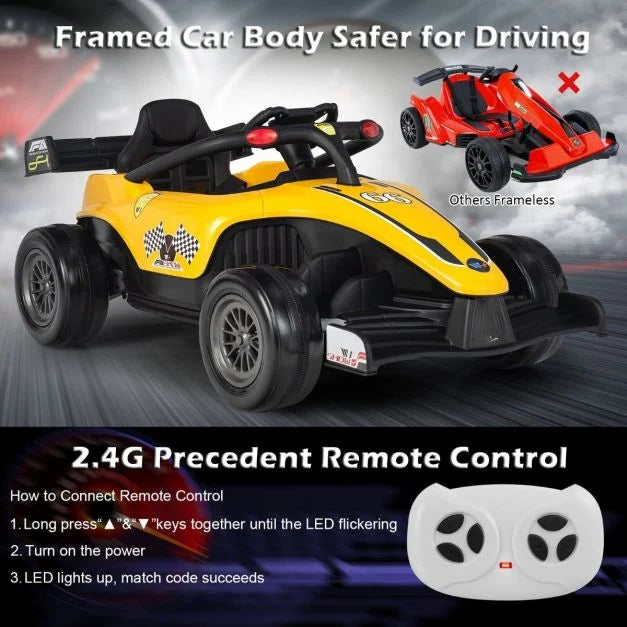 12V Battery-Powered Kids Ride-On Car with Remote Control and MP3 Player